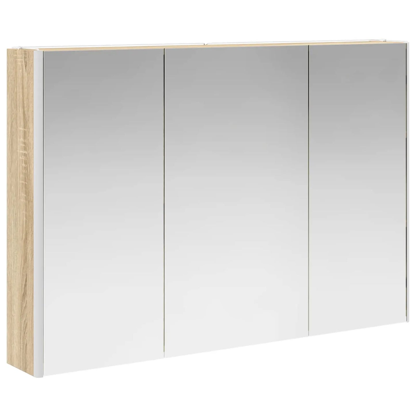 vidaXL Badeværelsesskabsæt 4 pcs Sonoma-eg 103,5 x 15,5 x 70 cm