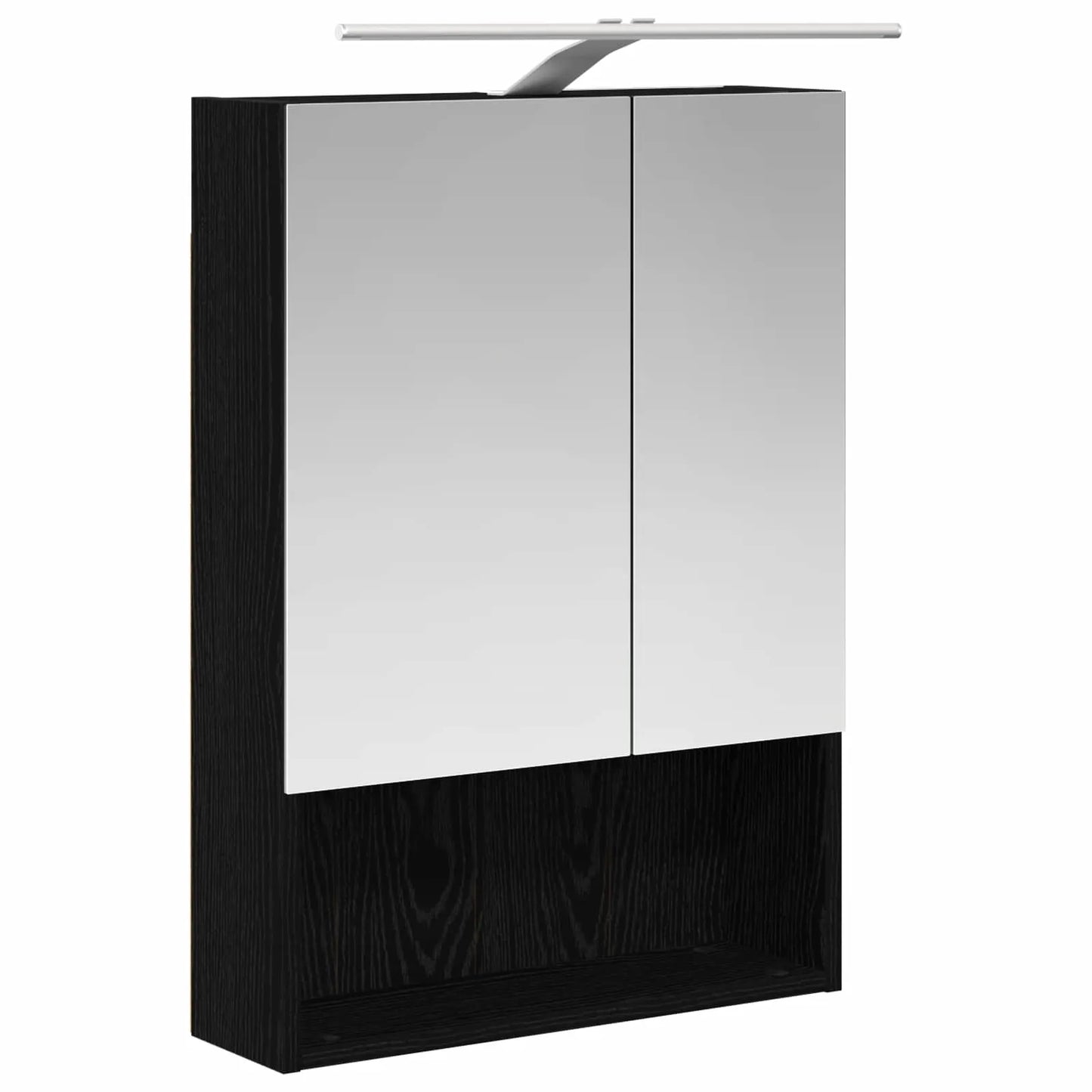 vidaXL Badeværelsesskabsæt 5 pcs Sort eg 50 x 14,5 x 70 cm