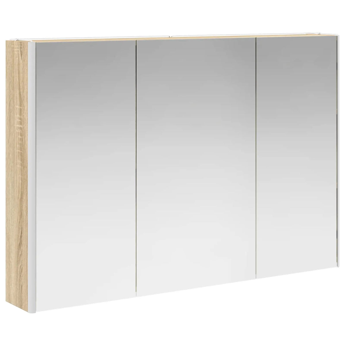 vidaXL Badeværelsesskabsæt 4 pcs Sonoma-eg 103,5 x 15,5 x 70 cm