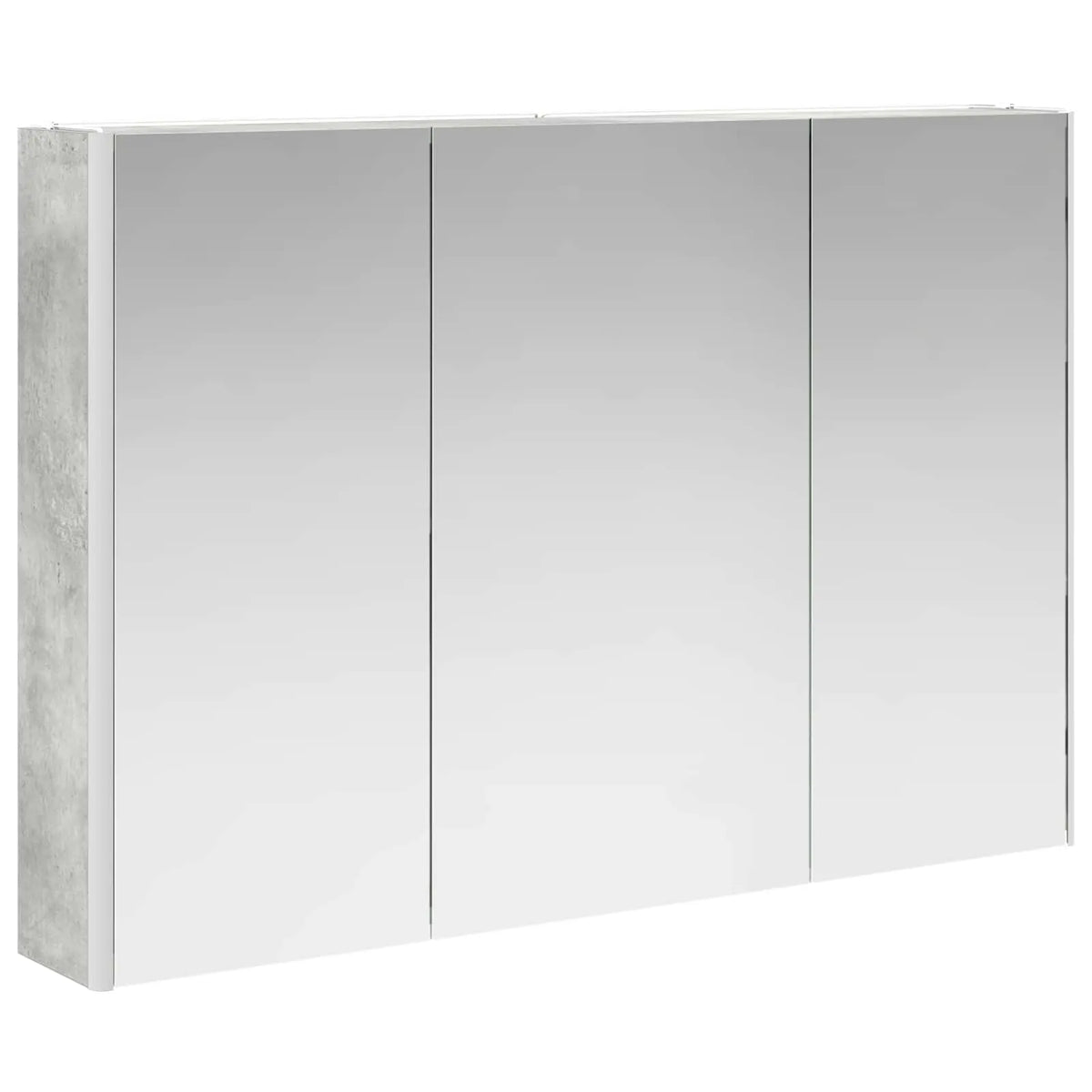 vidaXL Badeværelsesskabsæt 4 pcs Betongrå 103,5 x 15,5 x 70 cm