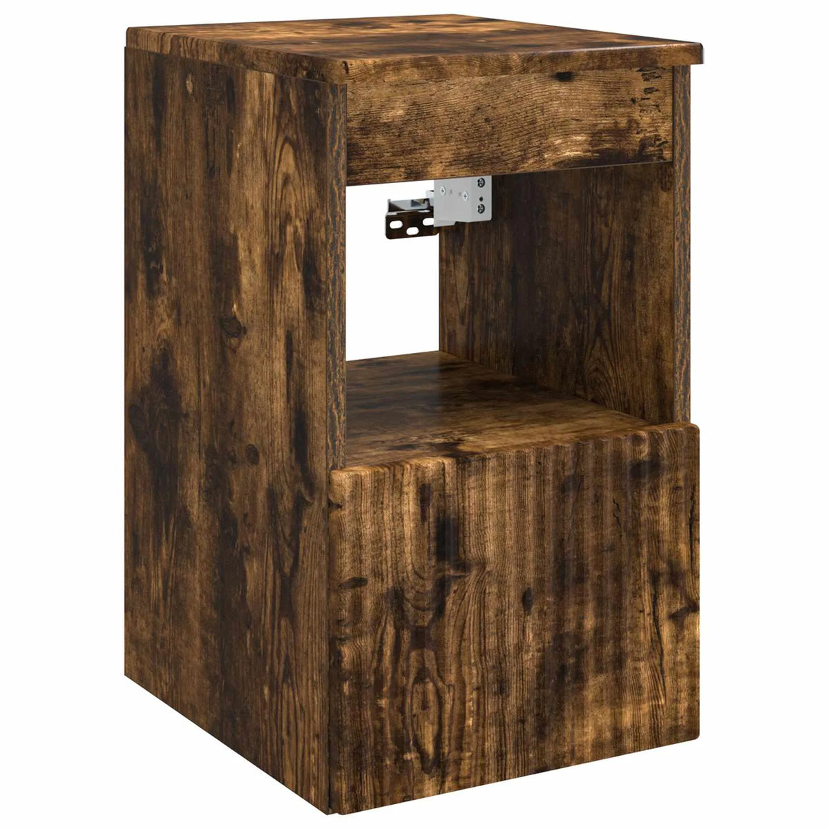 vidaXL Badeværelsesskabsæt 4 pcs Røget eg 103,5 x 15,5 x 70 cm