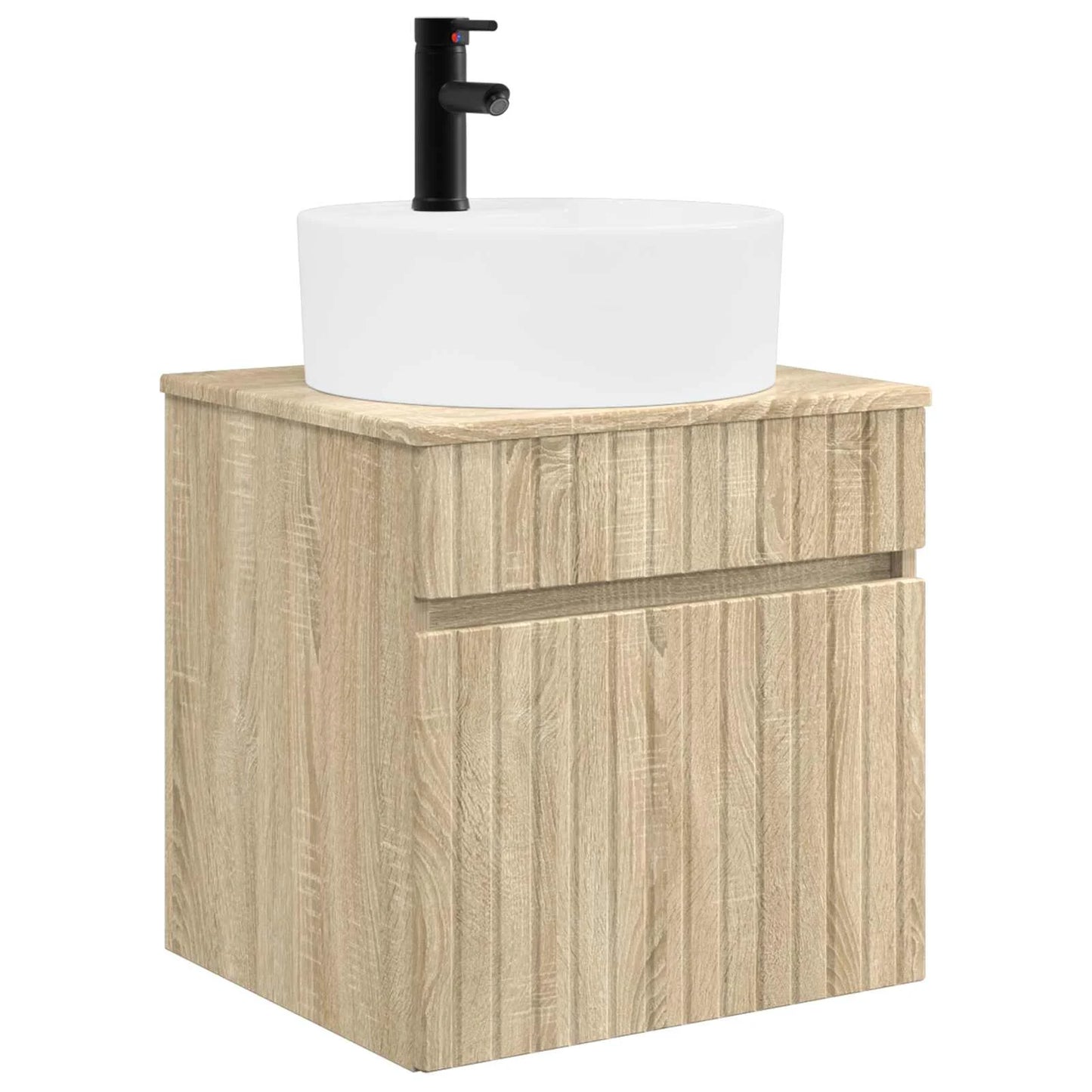 vidaXL Badeværelsesskabsæt 5 pcs Sonoma-eg 50 x 14,5 x 70 cm