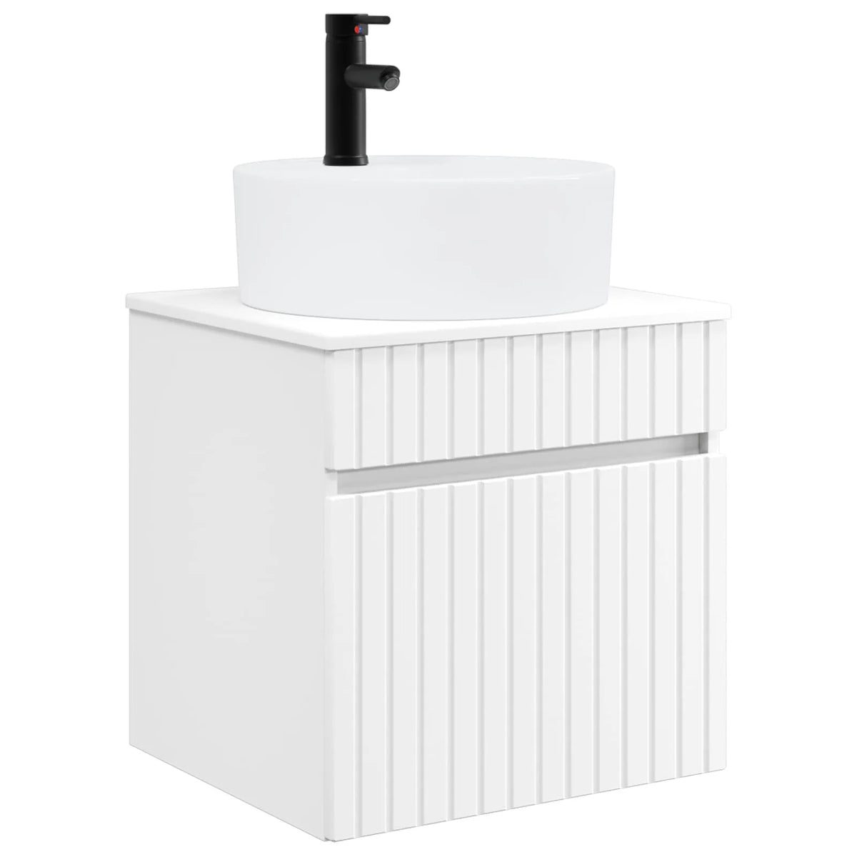 vidaXL Badeværelsesskabsæt 5 pcs Hvid 50 x 14,5 x 70 cm