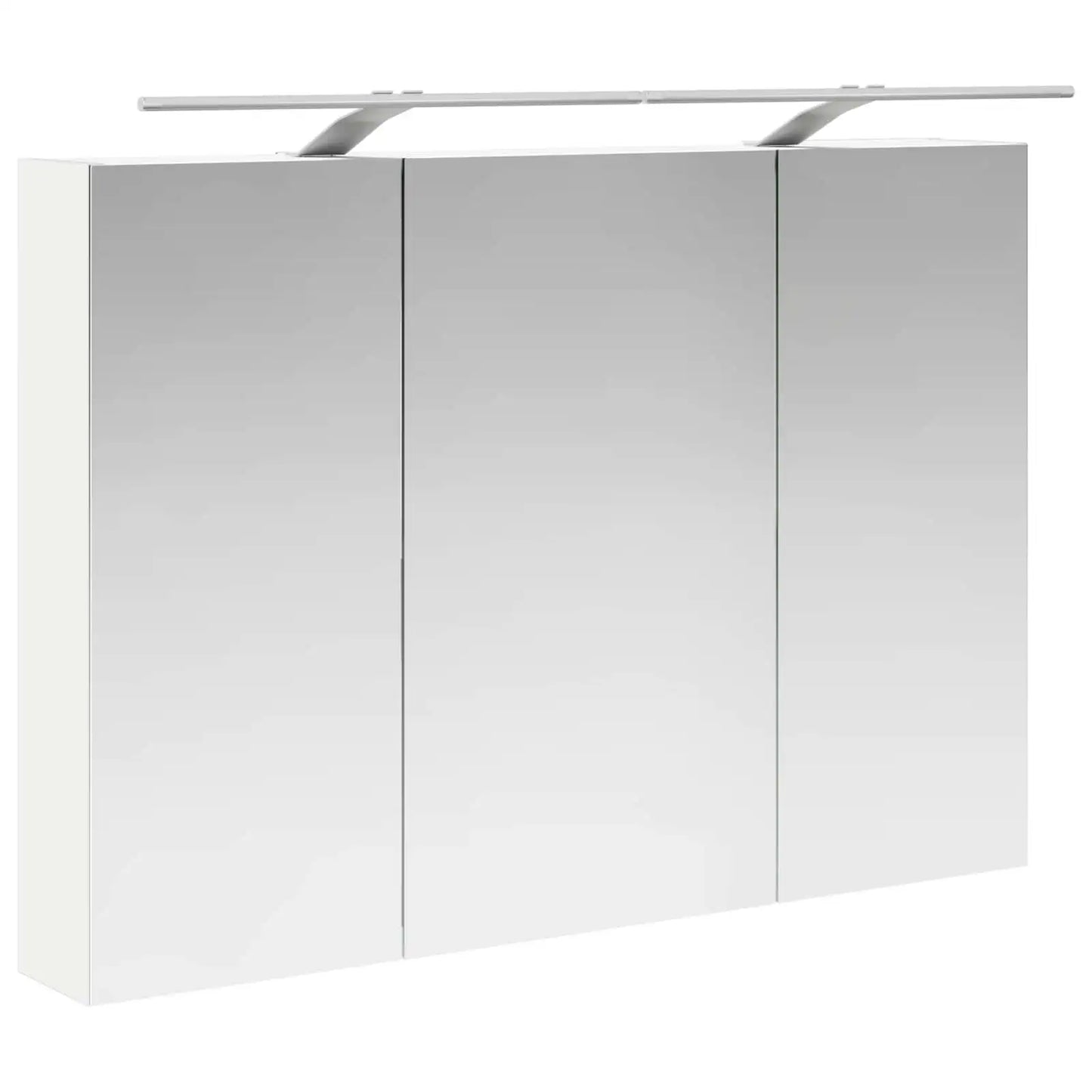 vidaXL Badeværelsesskabsæt 4 pcs Hvid 100 x 14,5 x 70 cm