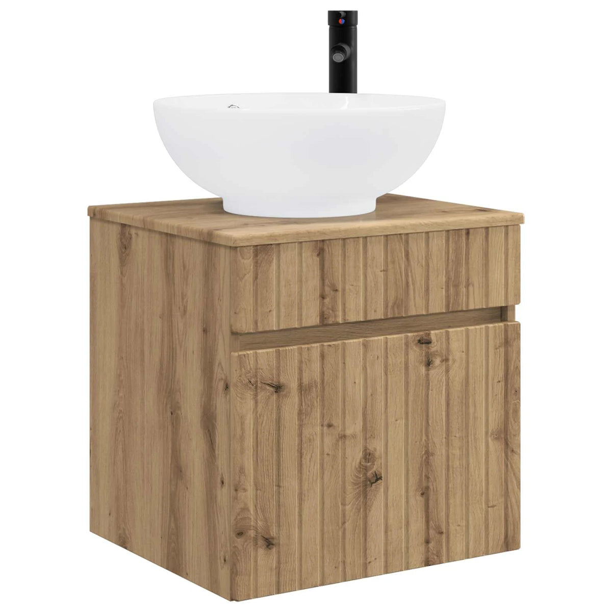 vidaXL Badeværelsesskabsæt 4 pcs Artisan-eg 100 x 14,5 x 70 cm