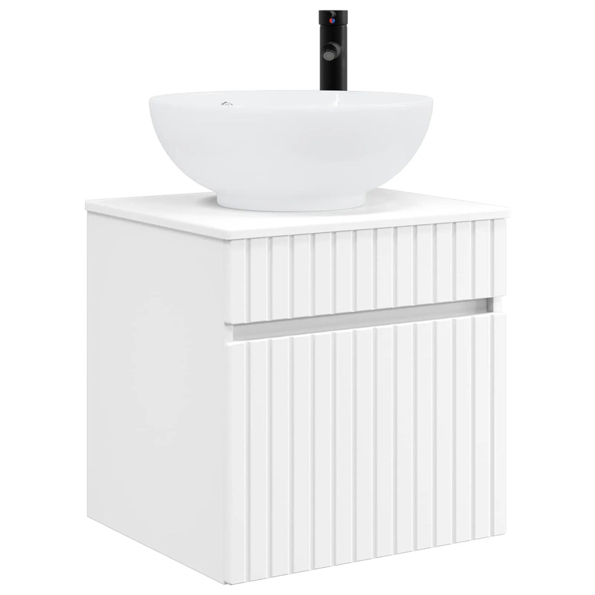 vidaXL Badeværelsesskabsæt 4 pcs Hvid 103,5 x 15,5 x 70 cm