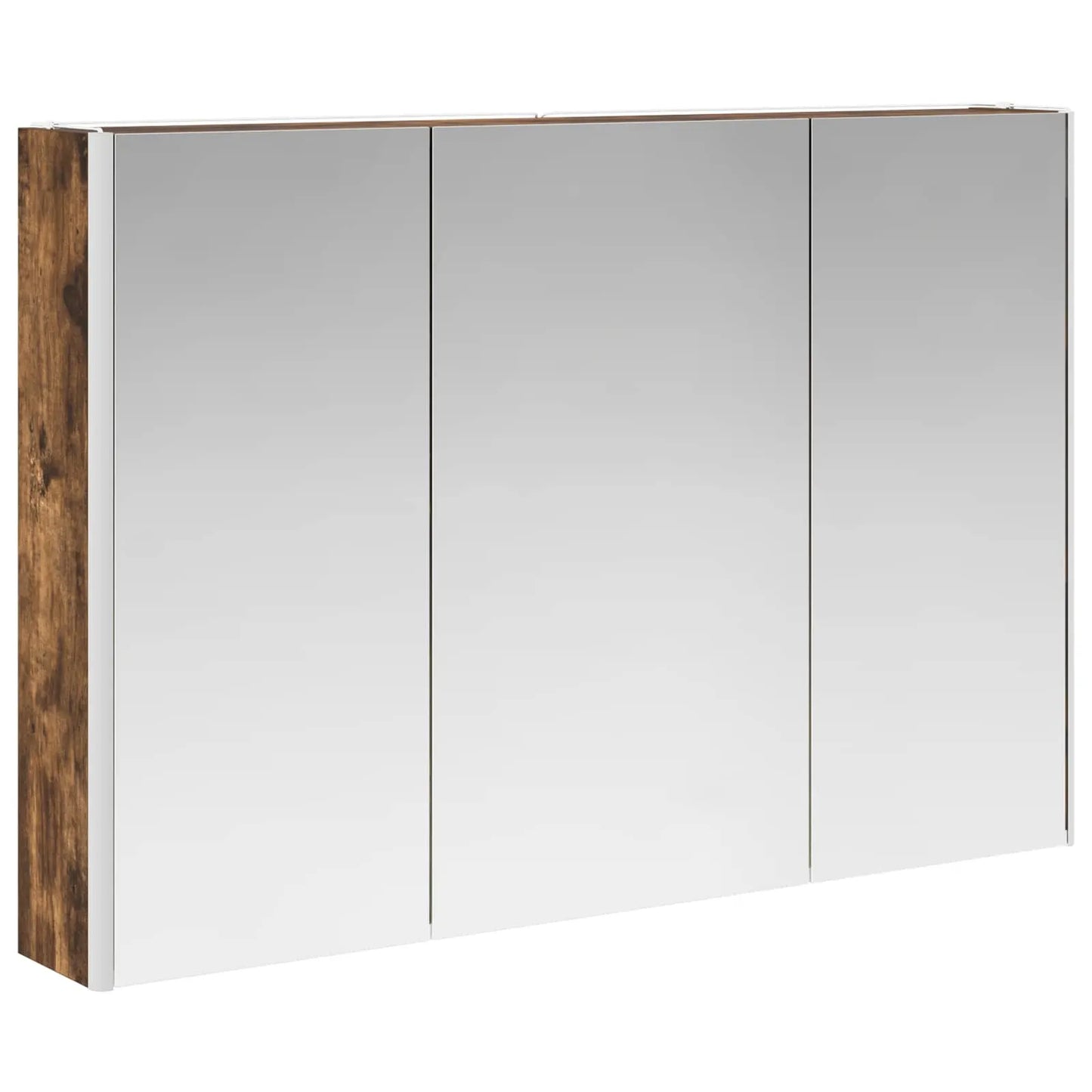 vidaXL Badeværelsesskabsæt 4 pcs Røget eg 103,5 x 15,5 x 70 cm