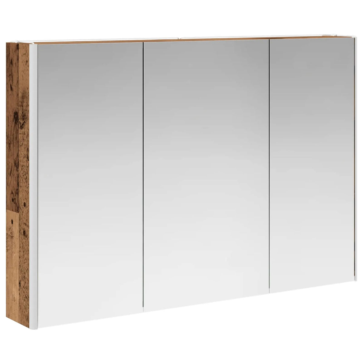 vidaXL Badeværelsesskabsæt 4 pcs Gammelt træ 103,5 x 15,5 x 70 cm