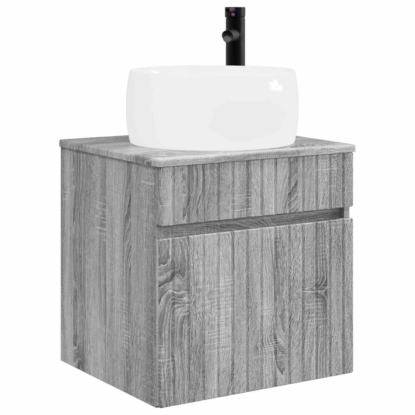 vidaXL Badeværelsesskabsæt 5 pcs Grå Sonoma 50 x 14,5 x 70 cm