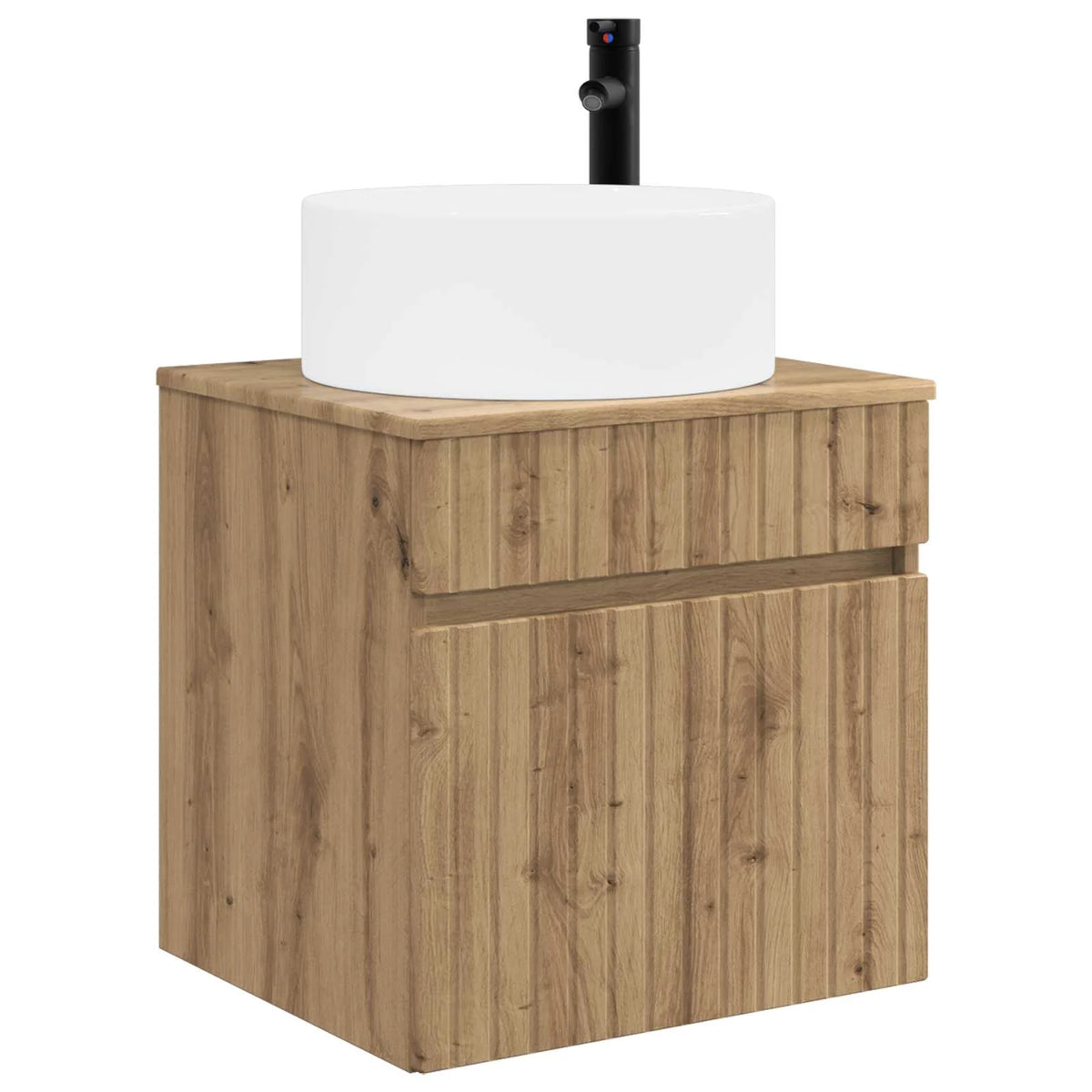 vidaXL Badeværelsesskabsæt 4 pcs Artisan-eg 100 x 14,5 x 70 cm