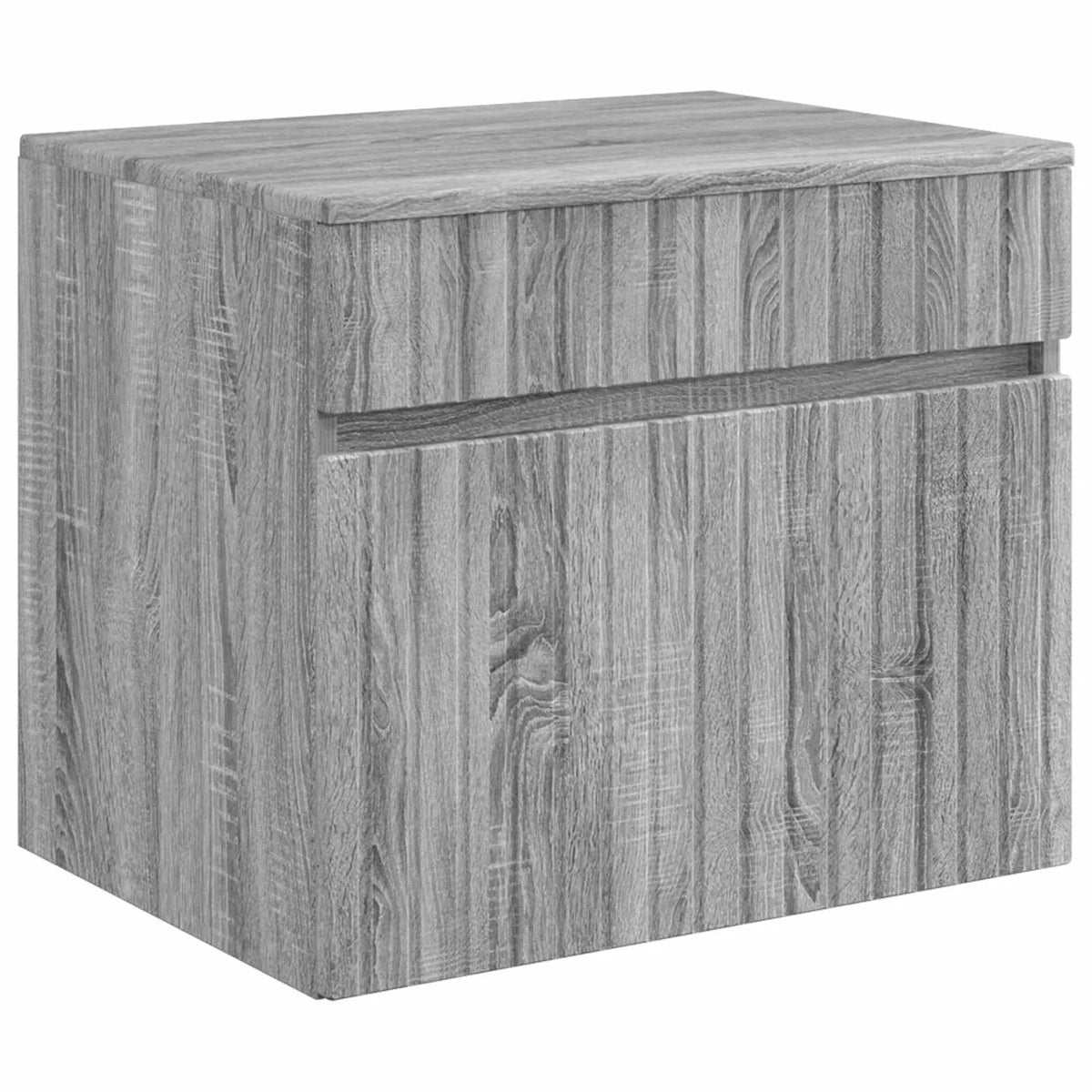 vidaXL Badeværelsesskabsæt 4 pcs Grå Sonoma 103,5 x 15,5 x 70 cm