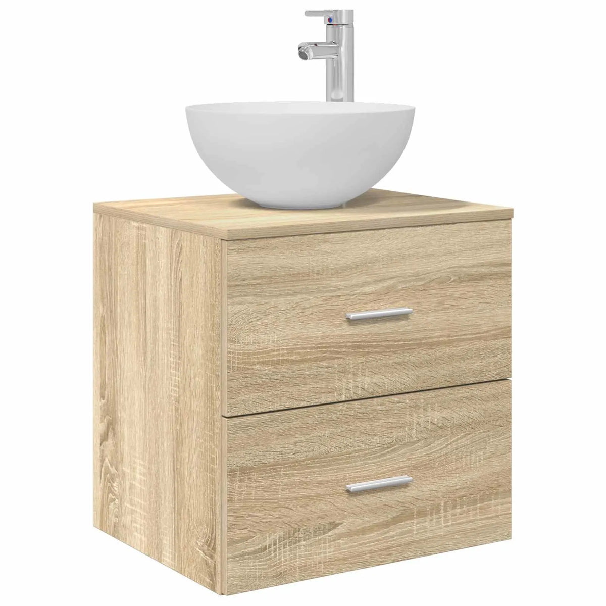 vidaXL Badeværelsesskabsæt 5 pcs Sonoma-eg 50 x 14,5 x 70 cm