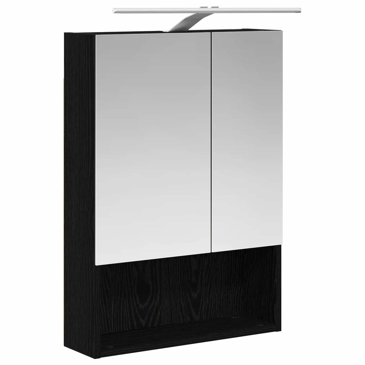 vidaXL Badeværelsesskabsæt 5 pcs Sort eg 50 x 14,5 x 70 cm